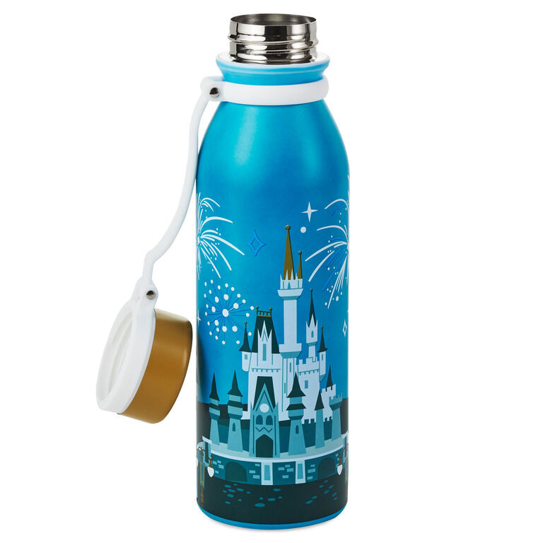 50th Anniversary Castle Fireworks Color-Changing Water Bottle